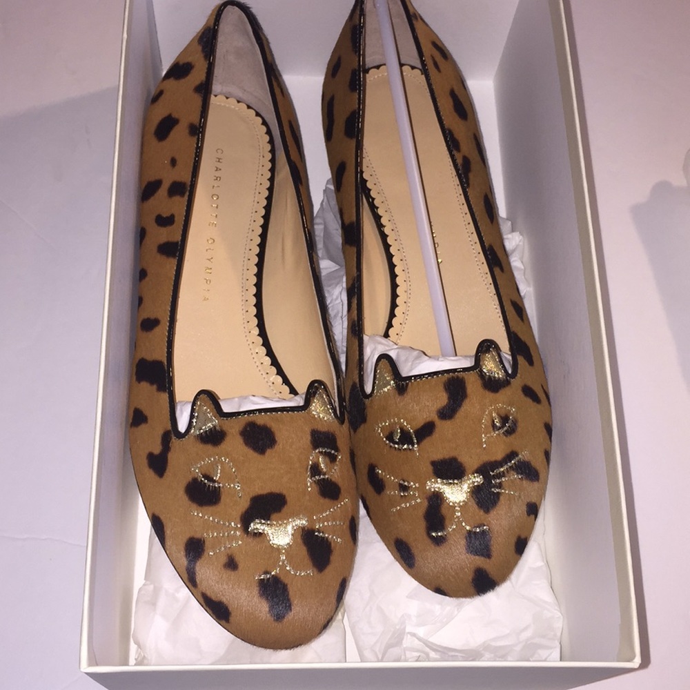 Leopard Leopard-print Calf Hair Kitty Flats